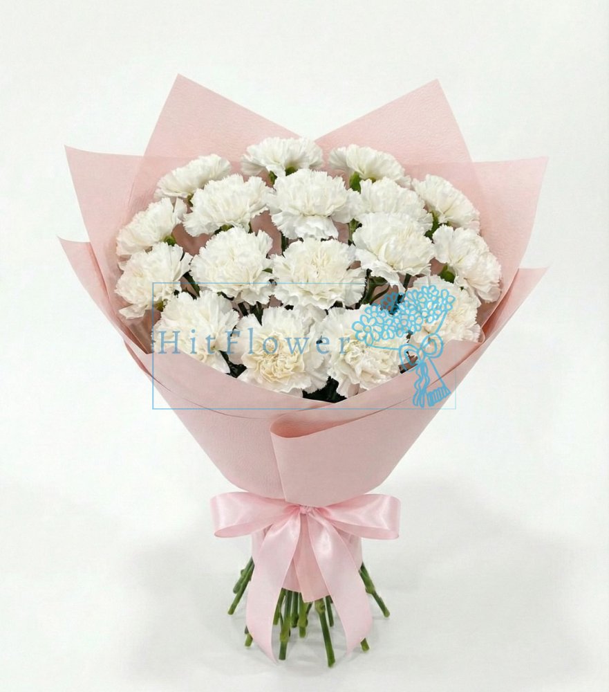 Букет цветов из: Гвоздики